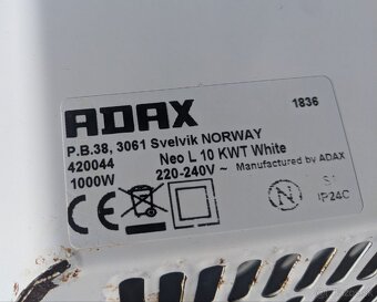Elektrické ohrievače konvektory - ADAX NEO WiFi - 4