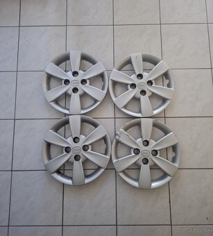 Originálne plechové disky + puklice KIA - 4