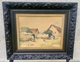 Akvarel-obraz na predaj od A.Neogrády - 4