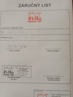 Elektrický ohrievač vody Eliz - 4