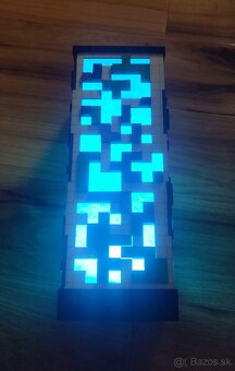 Dekoratívna nabijateľná LED lampa s motívom Minecraft/teris - 4