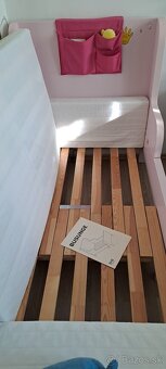 Predám detskú posteľ IKEA Busunge Ružová - 4