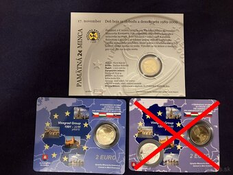 Mincové kartičky - coincards - Slovensko - takmer komplet - 4