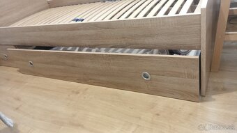 POSTEĽ 90x200 DUB SONOMA + ROŠT - 4