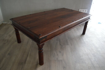 Konferenčný stôl z masívu - palisander - 4