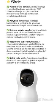 GOSUND OTOČNÁ BEZPEČNÁ BEZDRÔTOVÁ VNÚTORNÁ WI-FI KAMERA - 4
