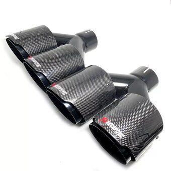 Nerezová  koncovka  výfuku  Carbon dizajn s logom Akrapovič - 4