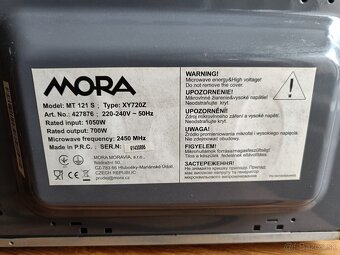 Mikrovlnka MORA MT121 S - 4