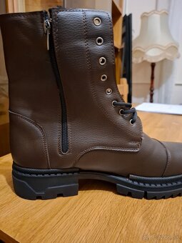 Vyššie koženné topánky - 4