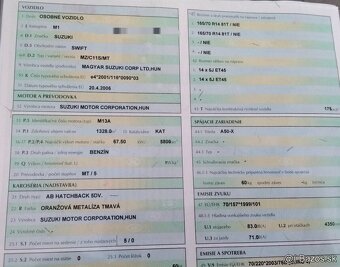 Suzuki SWIFT 1.3 2008 predám MOTOR M13A, DVERE, riadenie a i - 4