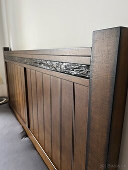 Rustikálna manželská posteľ 180x200 - 4