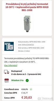 Kontaktný príložný termostat BB1-1000 - 4