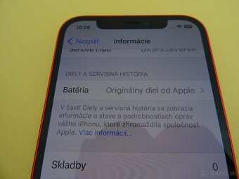 iPhone 12 64GB RED - ZÁRUKA 1 ROK - 100% BATERIA - 4