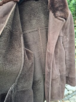 Pánsky zimný kabát z pravej ovčej kože a vlny KARA - 4