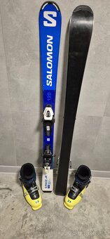 Detské zjazdové lyže značky Salomon komplet - 4