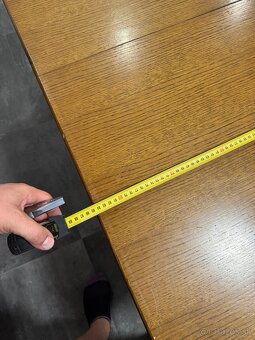 Jedálenský pevný rozťahovací stôl - masív - 4