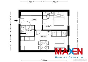Predaj: 2 izbový byt, JAKOBYHO, 42 m2, KOŠICE - STARÉ MESTO - 4
