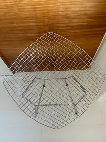 Kreslo - dizajnové Wire Chrome, Harry Bertoia - 4
