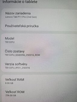 Lenovo Tab P11 Pro (2nd Gen) – 8 GB RAM / 256 GB – TOP stav - 4