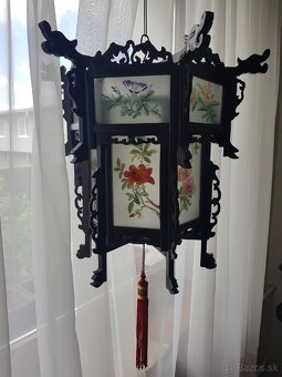 Čínsky drevený luster - 4