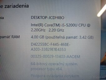 predám HP PROBOOK 450 G2 , WINDOWS 10 , dotykový displej - 4