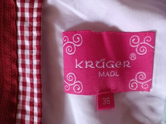 Bavorský kroj DIRNDL Kruger Madl veľk.36 - 4