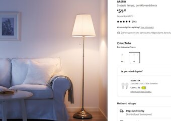 Ikea ARSTID stojacia lampa - 4