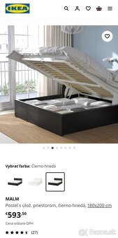 Otváracia posteľ s matracmi v cene - Ikea Malm - 4
