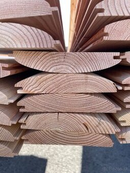 Zrubový profil dlážkovica smrek/červený smrek 45mm 65mm AB - 4