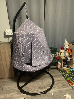 Detské závesné hojdacie kreslo - 4