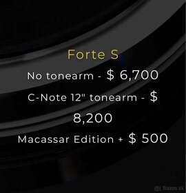 E.A.T. FORTE S - s 12” ramenem Pro-ject - “Macassar” - 4
