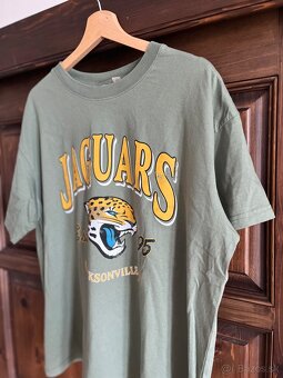 H&M zelené tričko s Potlačou č. L - 4