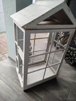 Biela klietka pre drobné vtáctvo - 4