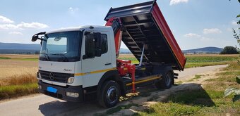 MERCEDES ATEGO 1222 TROJSTRANNÝ SKLÁPAČ + HYDR. RUKA - 4
