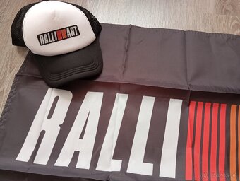 RALLIART vlajka + šiltovka - 4