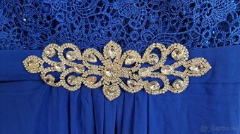 Spoločenské šaty modré - 4