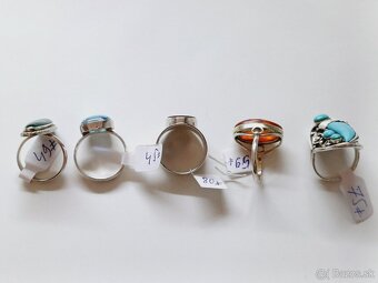 Krasne strieborne prstene s polodrahokamy - 4