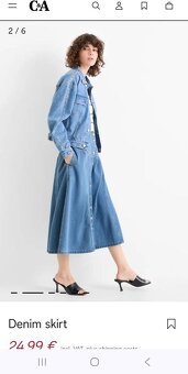 Riflová sukňa veľ.36 - 4