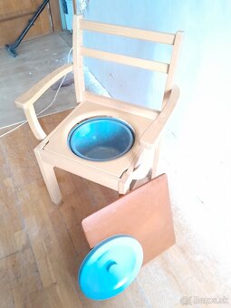 Toaletné kreslo drevené - 4