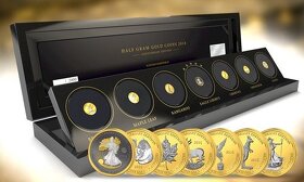 investičné zlaté mince - 7x 0.5g collection 2015 a 2016 - 4
