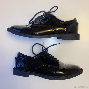 Zara chlapcenske lakovane spolocenske topanky velkost 35 - 4