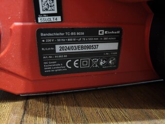 Pásová Brúska Einhell tc bs 8038 - 4