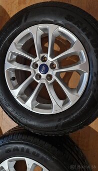 Predám letnú sadu Ford Kuga ,225/65 r17 , 8MM +TPMS - 4