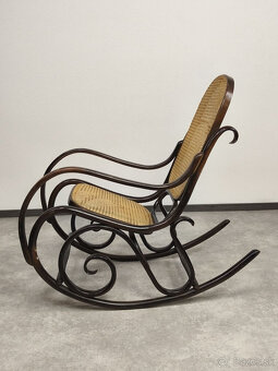 Hojdacie kreslo Thonet s výpletom - 4
