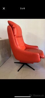 Kožené točiace kreslo - 4