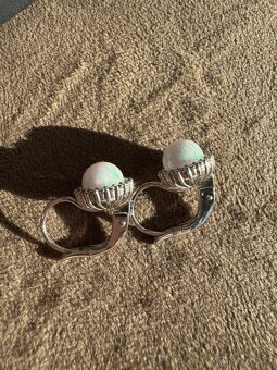 Zlaté náušnice s opálom - 4