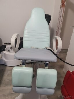Elektrické křeslo modro šedivé 2 motory gerlach - 4