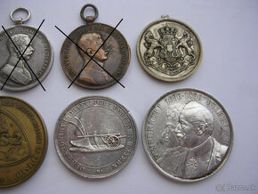 Konvolut medaili rôznych ročníkov v počte 5 kusov - 4