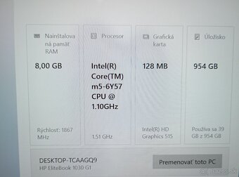 predám notebook HP ELITEBOOK 1030 g1 , bez disku - 4