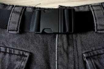 Tmavošedé rifľové kraťasy, XS/S/M - 4